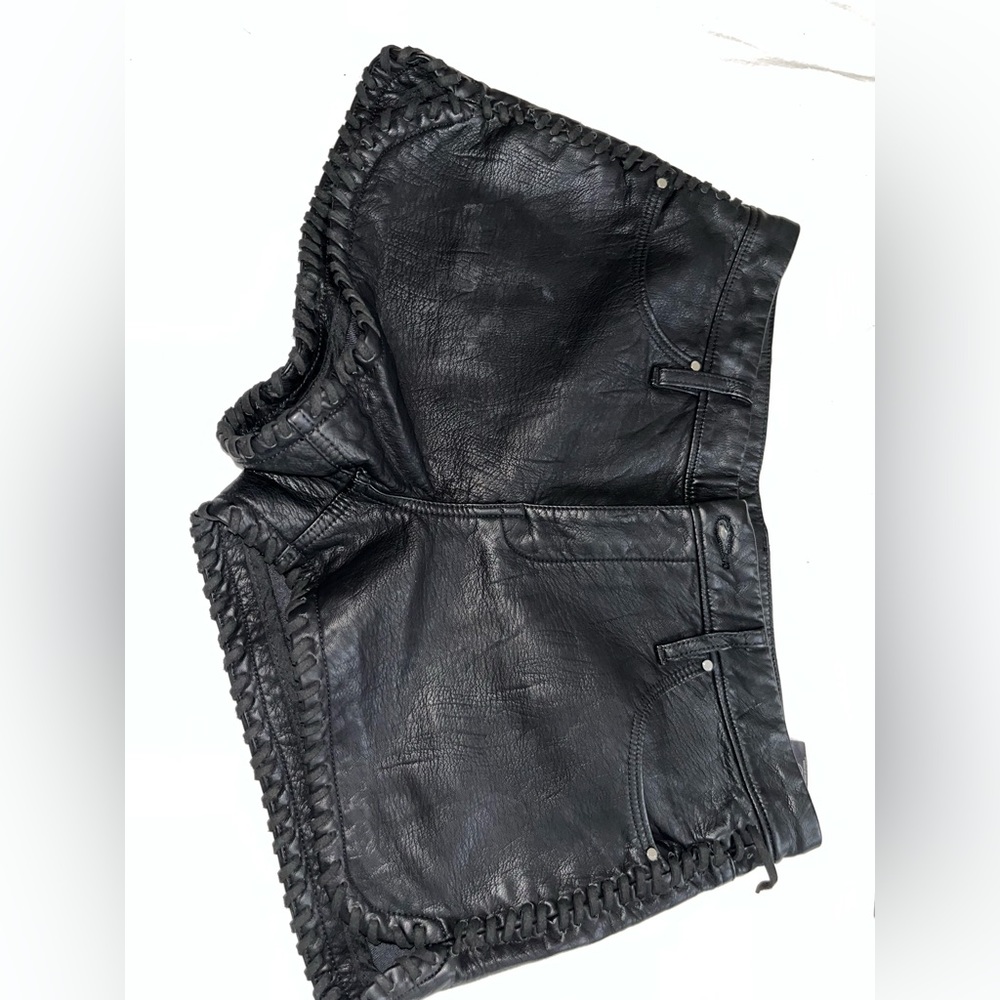 Blank Nyc Leather Shorts